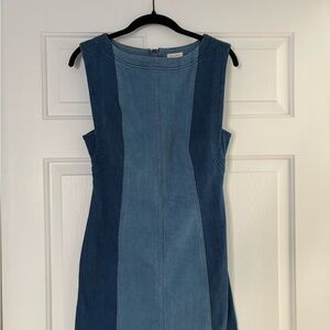Pilcro Two-Tone Blue Midi Dress